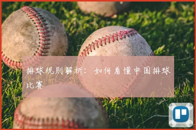 排球规则解析：如何看懂中国排球比赛
