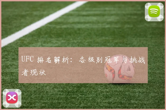 UFC 排名解析:各级别冠军与挑战者现状